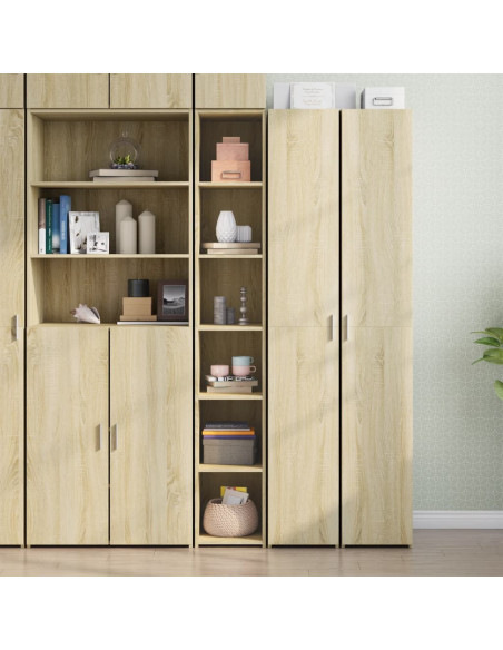 Credenza Rovere Sonoma 30x41x185 cm in Legno Multistrato