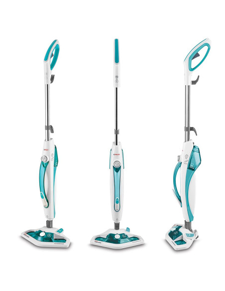 Polti Vaporetto SV450_Double Scopa a vapore 0,3 L 1500 W Turchese, Bianco