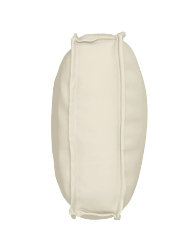 Cuscino Crema 70 x 40 x 12 cm Tessuto Oxford