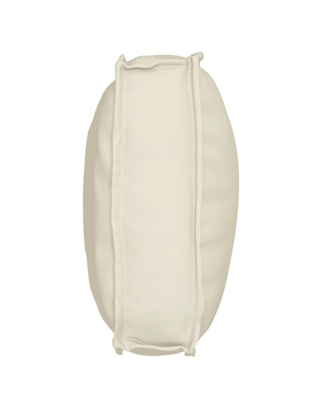 Cuscino Crema 70 x 40 x 12 cm Tessuto Oxford