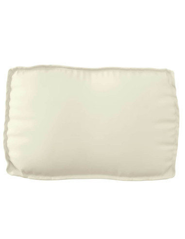 Cuscino Crema 70 x 40 x 12 cm Tessuto Oxford