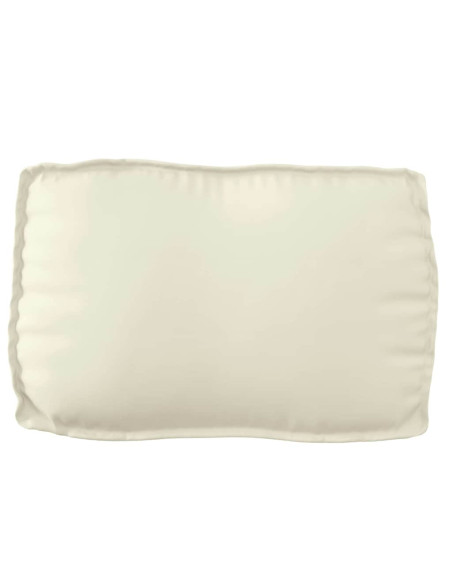 Cuscino Crema 70 x 40 x 12 cm Tessuto Oxford