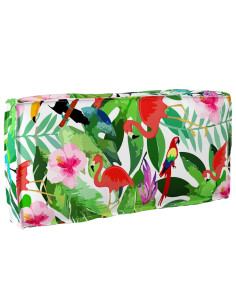 Cuscino Floreale Multicolore 80 x 40 x 12 cm Tessuto Oxford