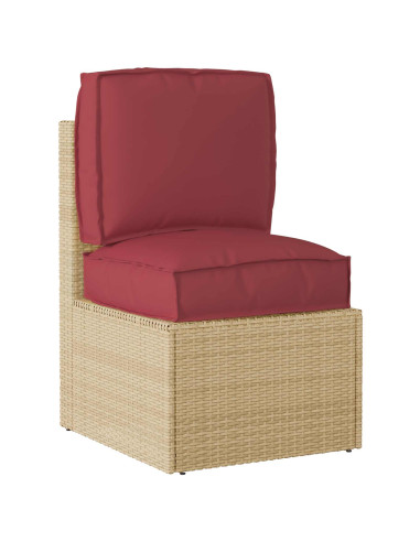 Set di Cuscini per Pallet 2 pcs Rosso Vino Tessuto Oxford