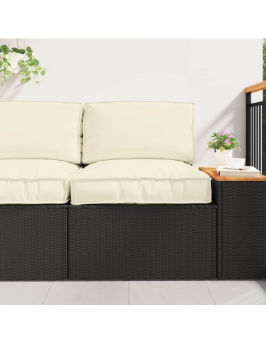 Set di Cuscini per Pallet 2 pcs Crema Tessuto Oxford