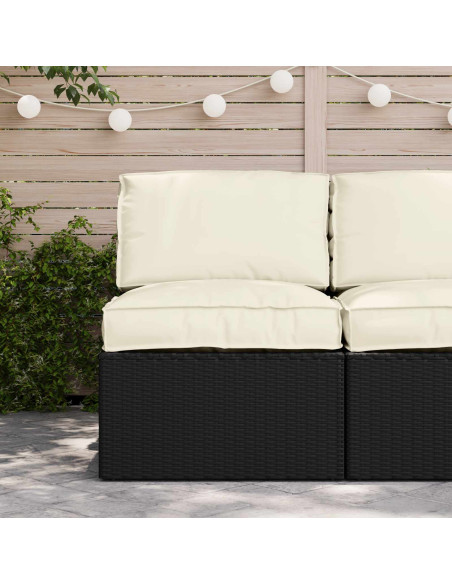 Set di Cuscini per Pallet 2 pcs Crema Tessuto Oxford