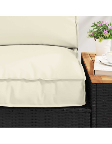 Set di Cuscini per Pallet 2 pcs Crema Tessuto Oxford