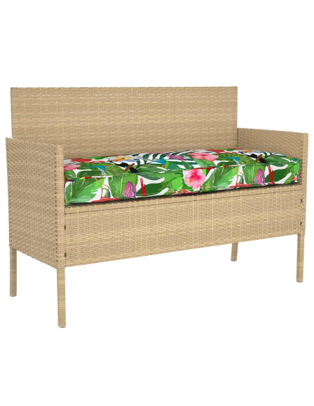 Set di Cuscini per Pallet Floreale 2 pcs Giungla Tropicale