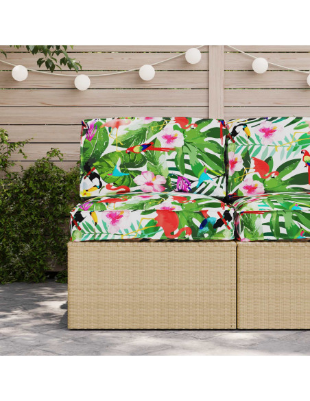Set di Cuscini per Pallet Floreale 2 pcs Giungla Tropicale