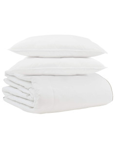 Duvet Invernale con cuscino 3 pcs Bianco Piuma d'anatra 2