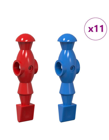 Giocatori del Tavolo da Calcio 22 pcs Blu e Rosso