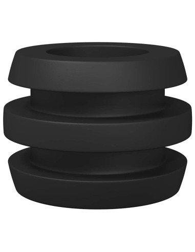 Tavolo da Calcio Paracolpi 3 x 3 x 2 cm Asta 16 pcs Nero