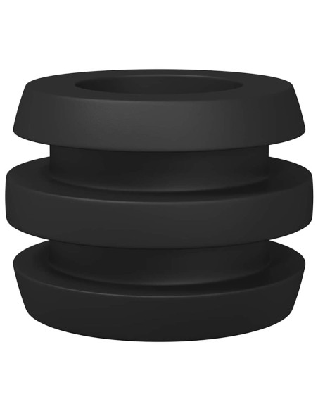 Tavolo da Calcio Paracolpi 3 x 3 x 2 cm Asta 16 pcs Nero