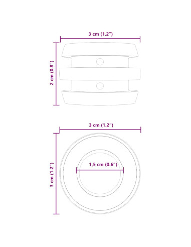 Tavolo da Calcio Paracolpi 3 x 3 x 2 cm Asta 16 pcs Nero