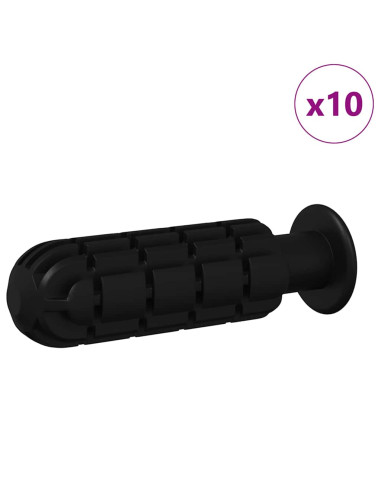 Maniglie per il tavolo da football 10 pcs Nero