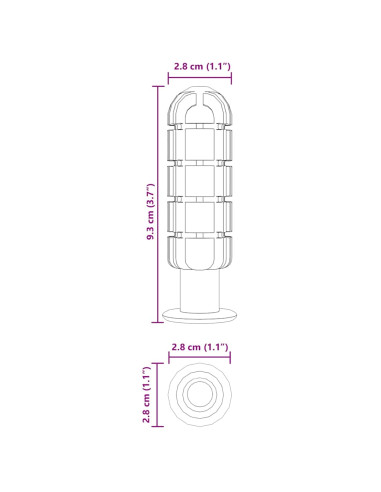 Maniglie per il tavolo da football 10 pcs Nero