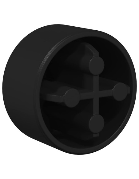 Tappi Finali per Tavolo da Calcio 10 pcs Nero 1,5 x 1,5 x 1 cm