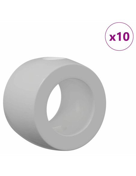 Cuscinetti per Tavolo da Calcio 10 pcs Nero 3 x 3 x 2,1 cm