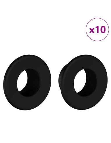 Fermini per Tavolo da Calcio 10 pcs Bianco 3 x 3 x 2 cm HIPS