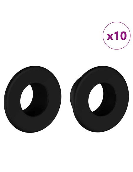 Fermini per Tavolo da Calcio 10 pcs Bianco 3 x 3 x 2 cm HIPS