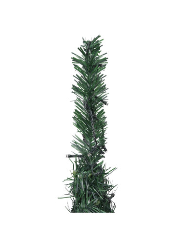 Albero di Natale with LED String Lights Verde 150 x 150 cm PVC