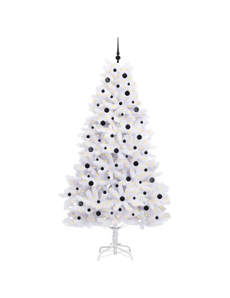 Albero di Natale Artificiale con Rami Pieghevoli Bianco 240 cm