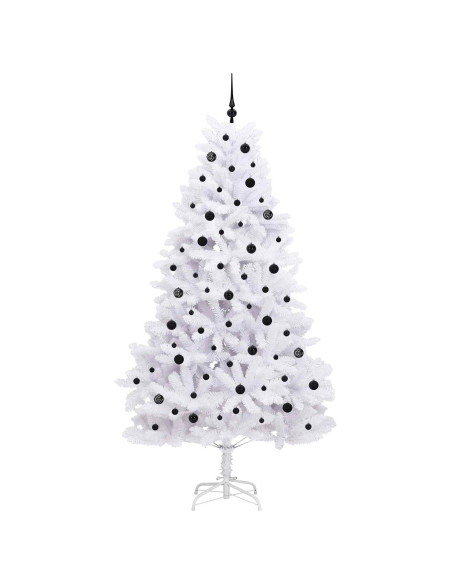 Albero di Natale Artificiale con Rami Pieghevoli Bianco 240 cm