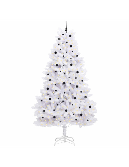 Albero di Natale Artificiale con Rami Pieghevoli Bianco 300 cm