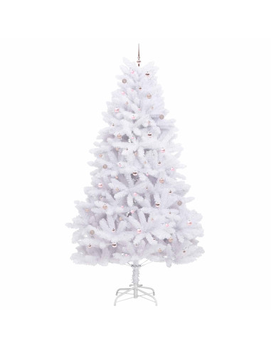Albero di Natale Artificiale con Rami Pieghevoli Bianco 300 cm