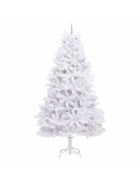 Albero di Natale Artificiale con Rami Pieghevoli Bianco 300 cm