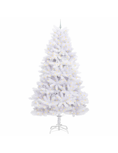 Albero di Natale Artificiale con Rami Pieghevoli Bianco 300 cm