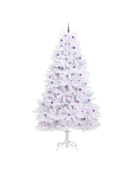 Albero di Natale Artificiale con Rami Pieghevoli Bianco 300 cm