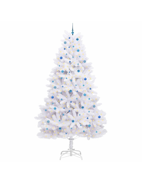 Albero di Natale Artificiale con Rami Pieghevoli Bianco 300 cm