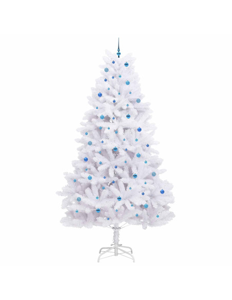 Albero di Natale Artificiale con Rami Pieghevoli Bianco 300 cm