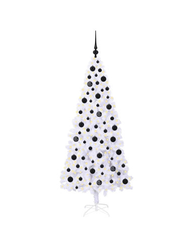 Albero di Natale artificiale Bianco 180 cm PVC e Acciaio