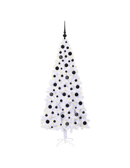 Albero di Natale artificiale Bianco 180 cm PVC e Acciaio