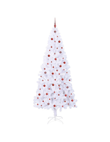 Albero di Natale artificiale Bianco 240 cm PVC e Acciaio