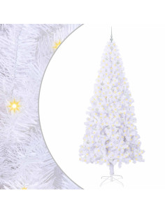 Albero di Natale artificiale Bianco 240 cm PVC e Acciaio 2