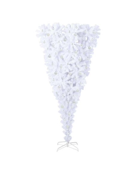 Albero di Natale artificiale Bianco 240 cm PVC e Acciaio