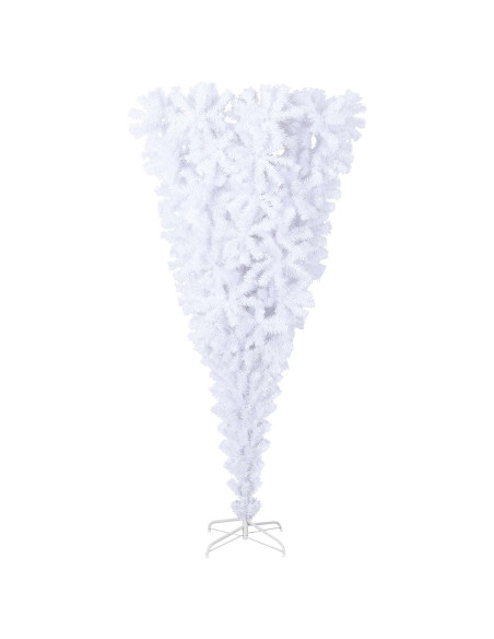 Albero di Natale artificiale Bianco 240 cm PVC e Acciaio