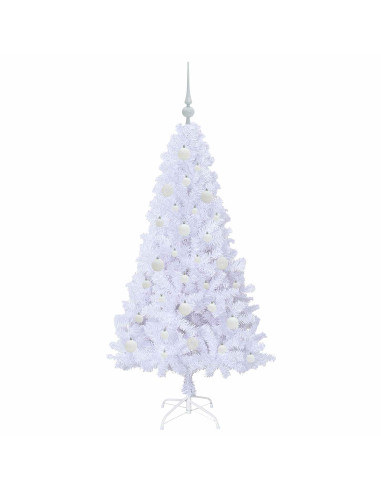 Albero di Natale artificiale Bianco 150 cm PVC e Acciaio
