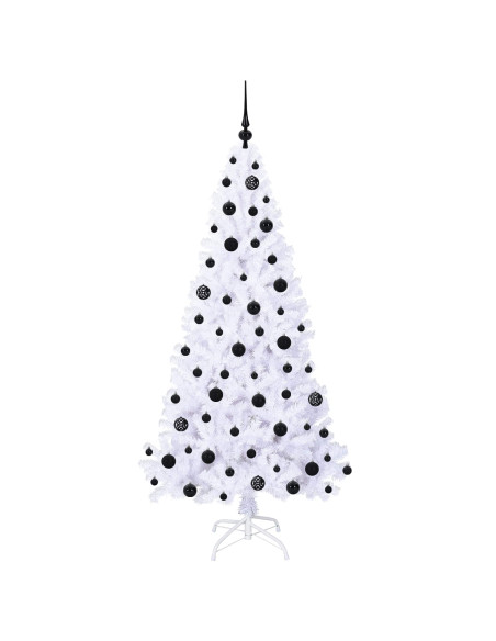 Albero di Natale artificiale Bianco 180 cm PVC e Acciaio