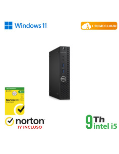 RINOVO Mini PC DELL Optiplex 3070-5070M i5-9X00 SODDR4 8GB SSD 256GB W11P CLOUD20GB Grade A 1Y Warra