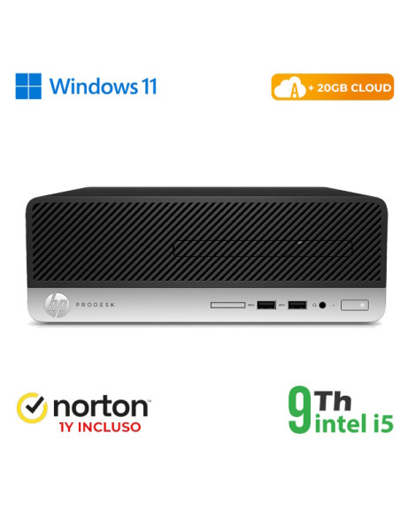 RINOVO PC HP 400-600 G5 SFF i5-9X00 DDR4 8GB SSD 256GB W11 CLOUD 20GB Grade A 1Y Warranty + NORTON