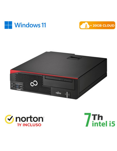 RINOVO PC FUJITSU Esprimo D757-957 SFF i7-7X00 DDR4 8GB SSD 256GB W11P CLOUD20GB Grade A 1Y Warranty
