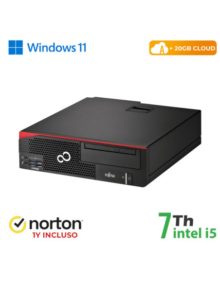 RINOVO PC FUJITSU Esprimo D757-957 SFF i7-7X00 DDR4 8GB SSD 256GB W11P CLOUD20GB Grade A 1Y Warranty