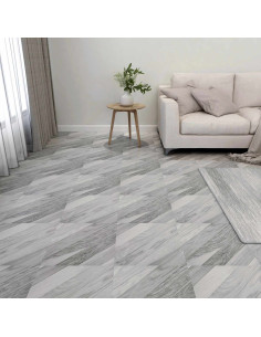 Tavole per Pavimenti 55 pcs Grigio 5,11 m² PVC