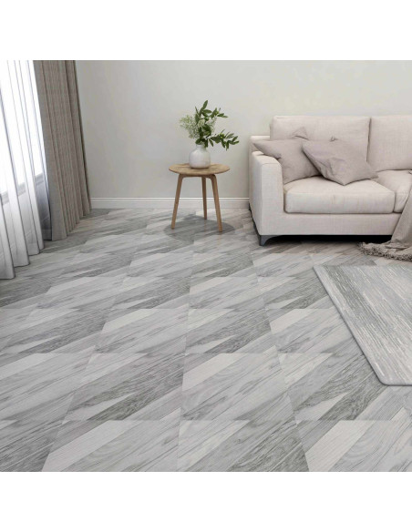 Tavole per Pavimenti 55 pcs Grigio 5,11 m² PVC
