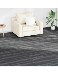 Tavole per Pavimenti 18 pcs Nero e Bianco 2,51 m² PVC