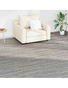 Tavole per Pavimenti 18 pcs Grigio scuro 2,51 m² PVC